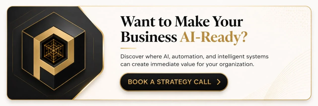 Want to make your business AI-ready? Discover where AI, automation, and intelligent systems can create immediate value. Book a strategy call.